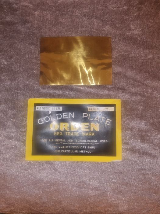 Aur dentar marca golden plate orden