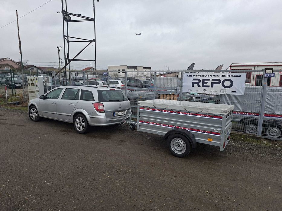 Remorca Auto 750 KG , obloane duble si prelata RAR GRATUIT 205X115X68