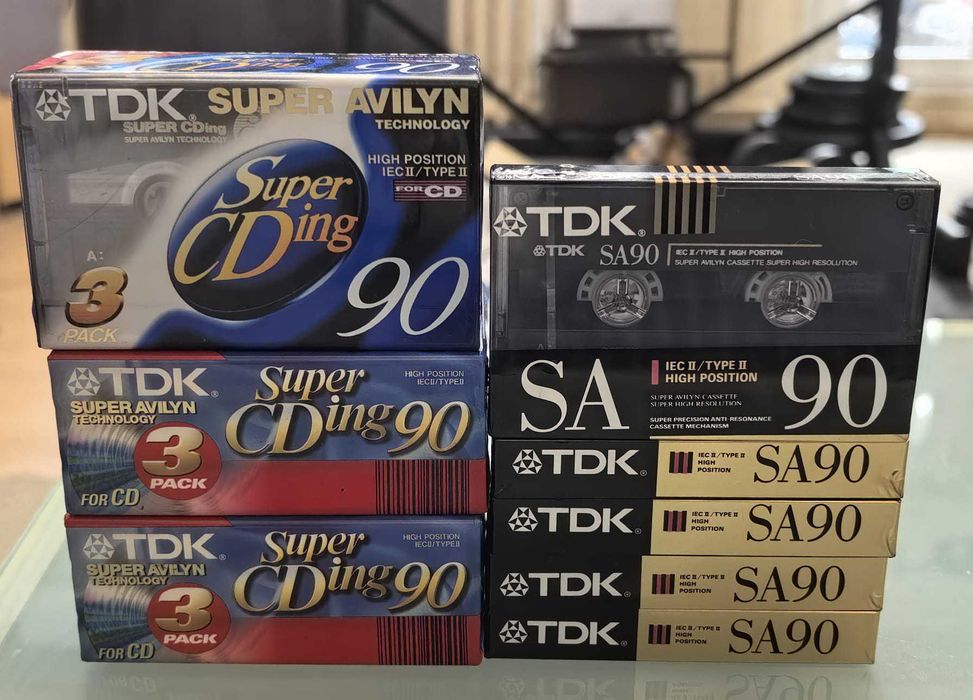 Casete audio chrome, Maxell, TDK, Sony și BASF sigilate!