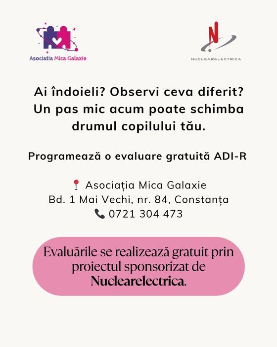 Evaluare copii Gratuită, Terapie ABA, Logopedie, Psiholog copii