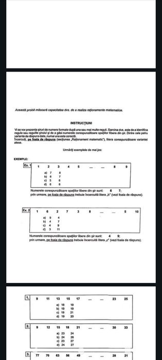 Vând Teste psihologice MAI,MAPN