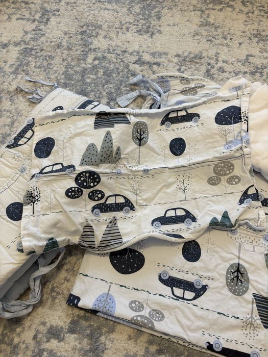 Lenjerie patut(saltea,plapuma,perna+protectie patut+aleza impermeabila