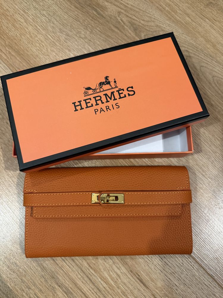 Дамско портмоне Hermes естествена кожа