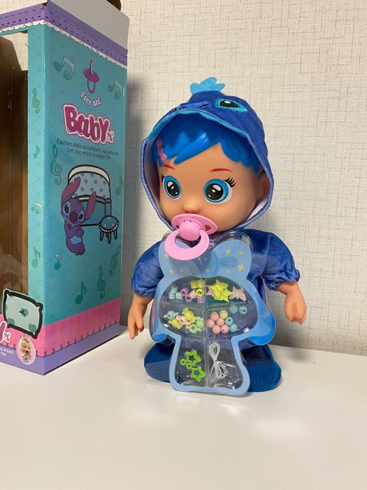 Ходещо и плачещо бебе кукла Стич,мъниста за гривна, Cry babies, Stitch