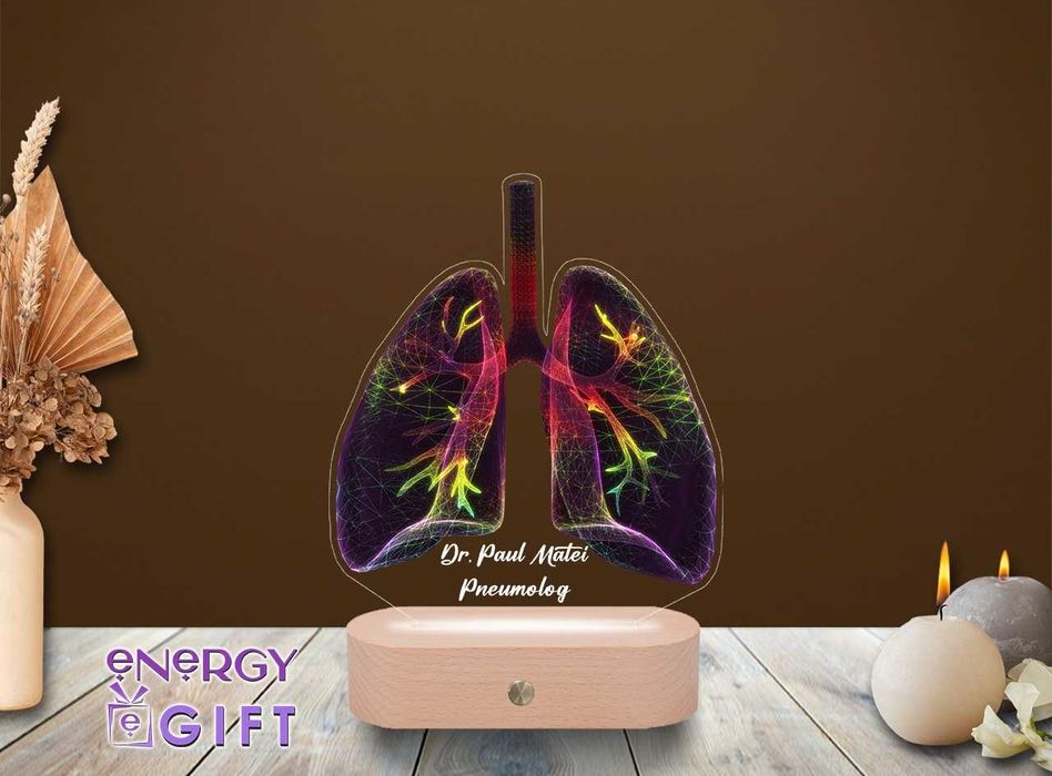 Lampa Led Personalizata – Doctor Pneumolog