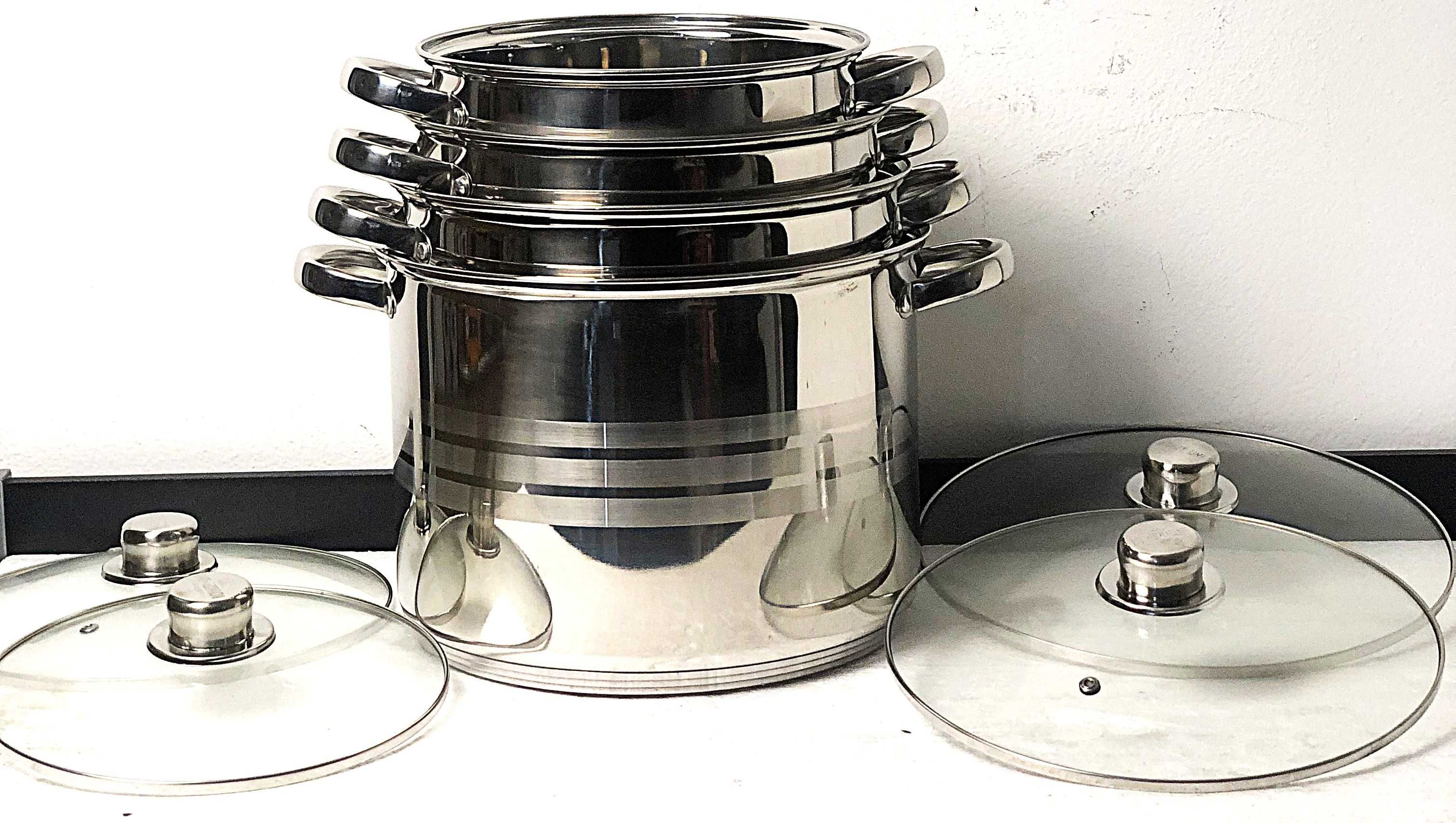 Set oale inox 8 piese, capacitati mari!