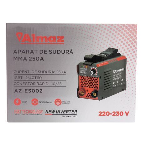 Aparat de Sudura ALMAZ MMA 250A ( AZ-ES002 ) Invertor Garantie