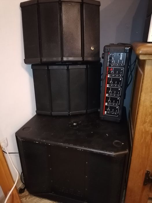 Boxe line array bass master audio