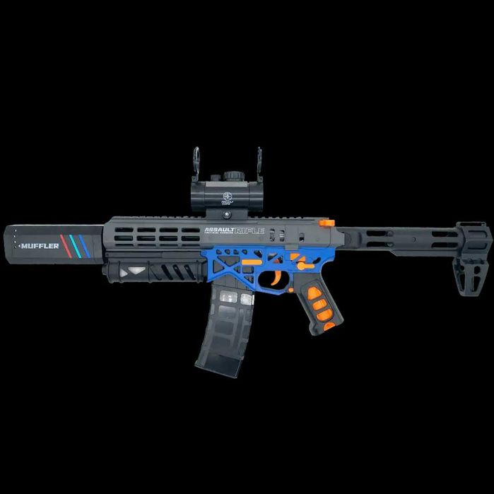 Гел бластер МК6, Автоматична и ръчна стрелба, Син и Червен