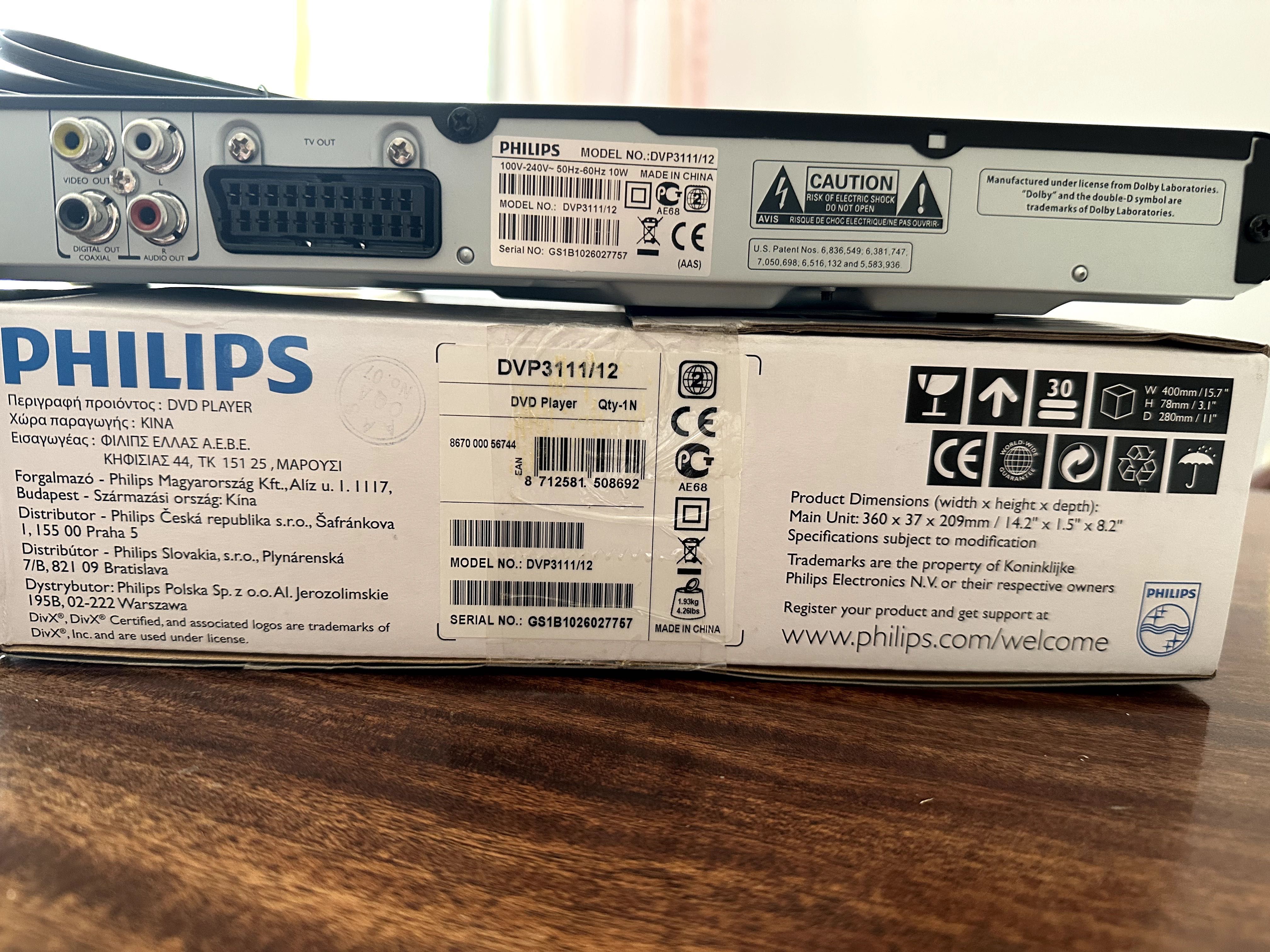 Philips DVD Player DVP3111