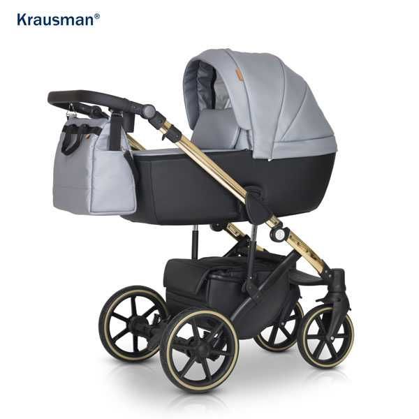 Krausman – Carucior 3 in 1 Storm Grey Gold