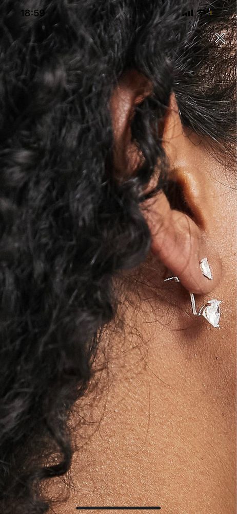 Cercei argint 925 cu cristale Swarovski, noi