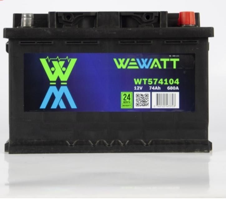 Аккумулятор Wewatt WT574104 (WEWATT 74 Ah, обратная полярность)
