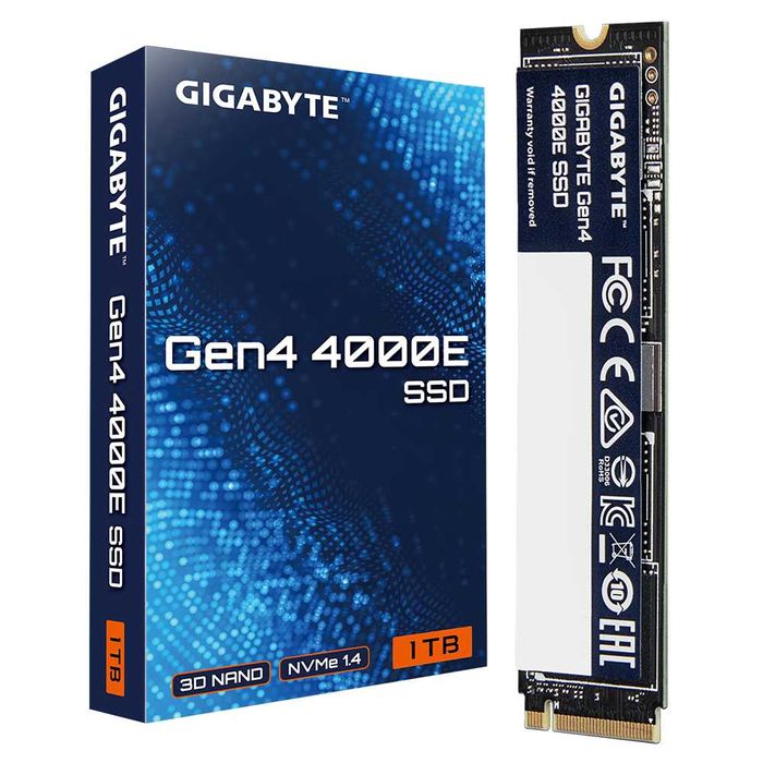 Нови SSD дискове 1000GB Gigabyte 4000E, NVMe, PCIe 4.0 1B Гаранция