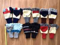 Ръчно плетени ръкавици с капаче без пръсти Детски За момиче или момче