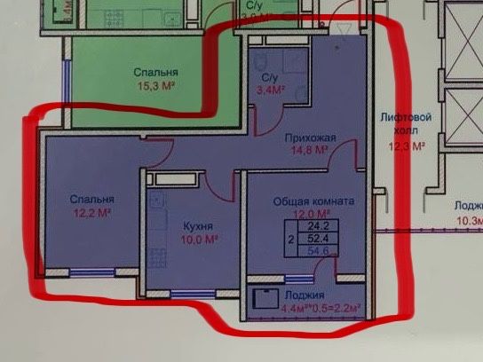Сдаётся 2х комнатная квартира в Кора суве