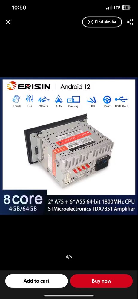 Мултимедия Erisin ES8578A за Audi a4 b6/b7