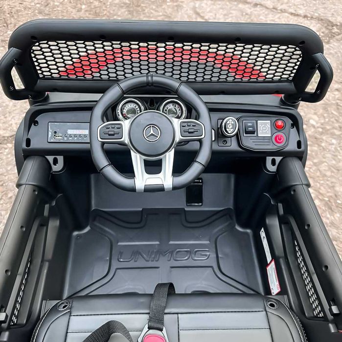 Masinuta electrica pentru 2 copii Mercedes UNIMOG 4x4 140W PREMIUM