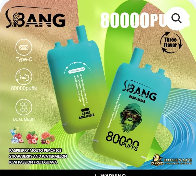 Bang Leader 80k Puffs 3 Arome in 1 Reîncărcabil