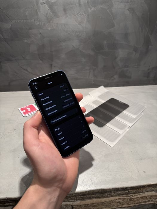 КАТО ЧИСТО НОВ Iphone 12 mini blue 128 GB + подаръци