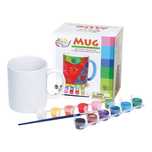 Set personalizare cană – Pictură pe porțelan, 12 culori + pensulă