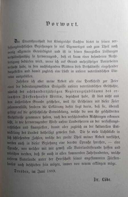 Голяма рядкост: Der Staatshaushalt des Koenigreichs Sachsen, 1889 г.