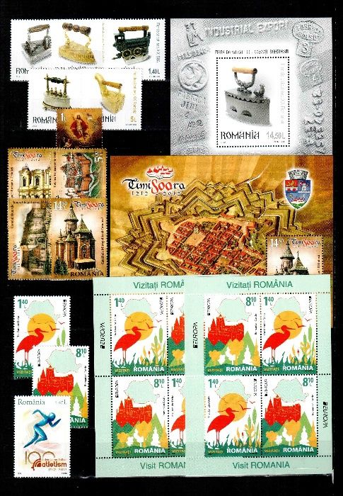 Timbre Romania 2012 - AN COMPLET!!! 82 timbre + 16 blocuri, MNH!
