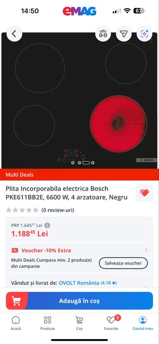 Plita incorporabila Bosch