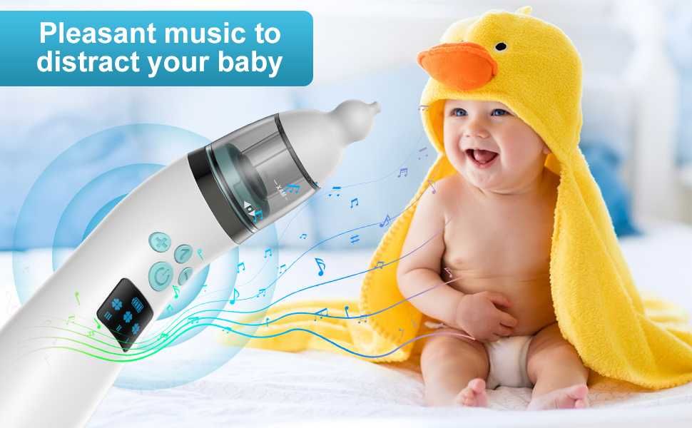 Бебешки аспиратор за нос с мелодии Uwelliky Baby Nasal Aspirator