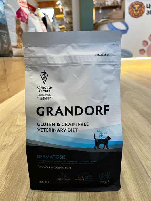 Сухой корм GRANDORF DERMATOSIS для кошек с заболеванием кожи 400гр