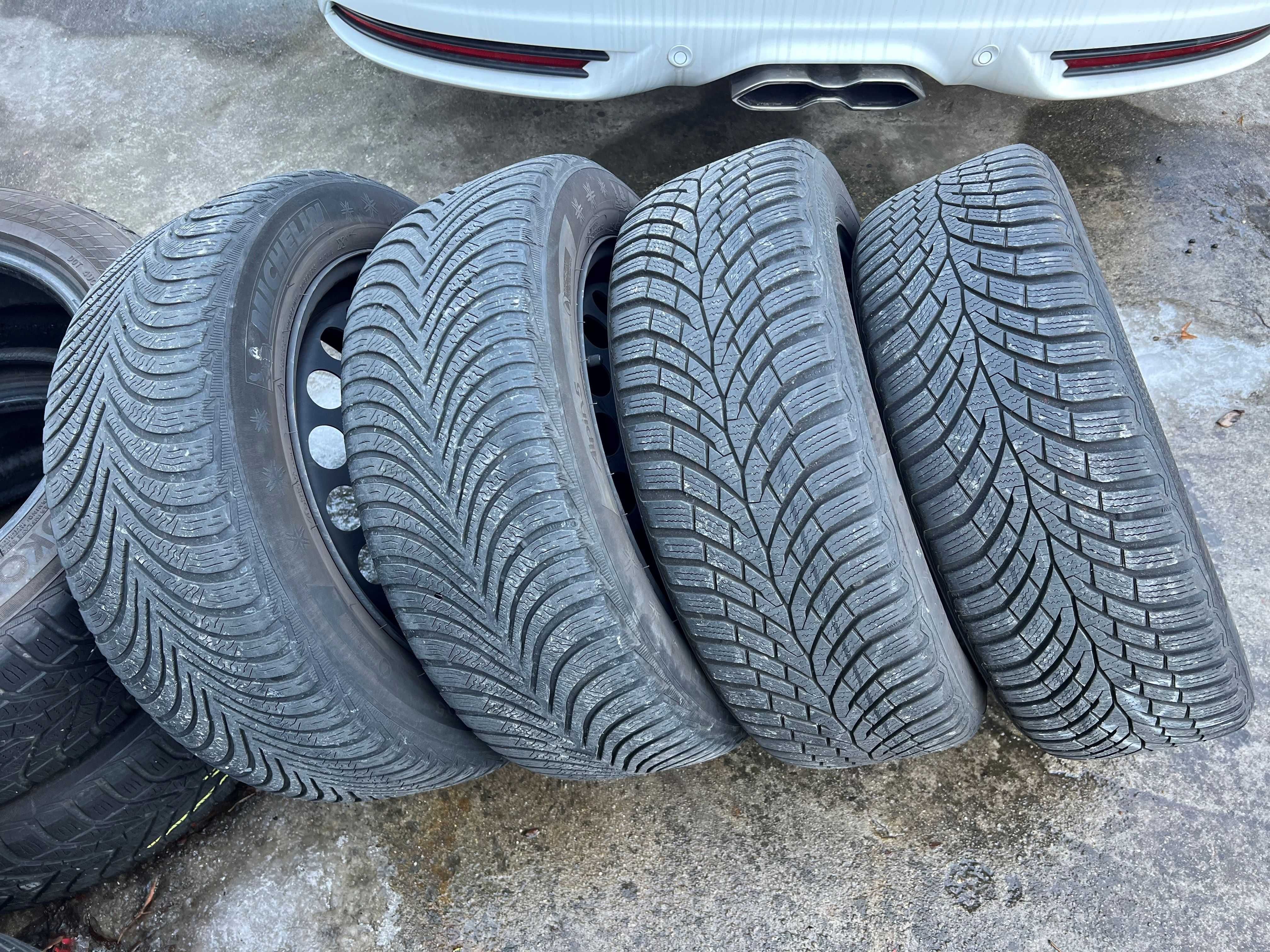 4бр. джанти 6.5Jx16 ET42 5x112 със зимни гуми за Audi/Vw/Skoda/Seat!!