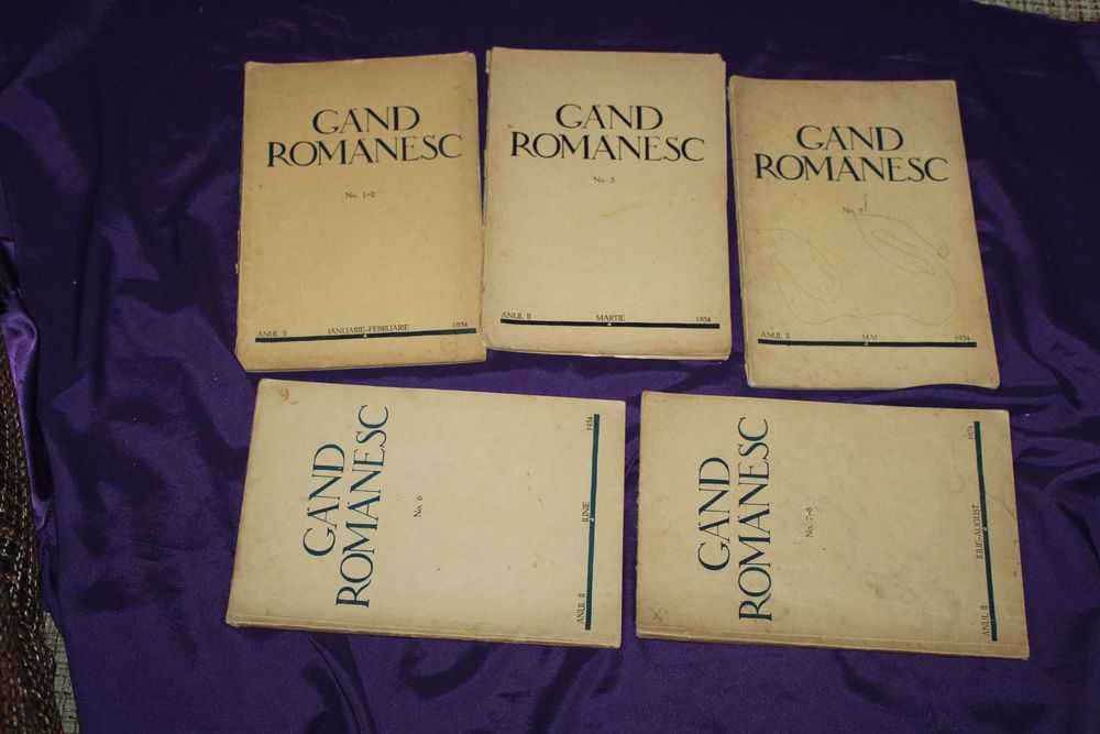 lot reviste cultura interbelice si mai noi Gand Romanesc