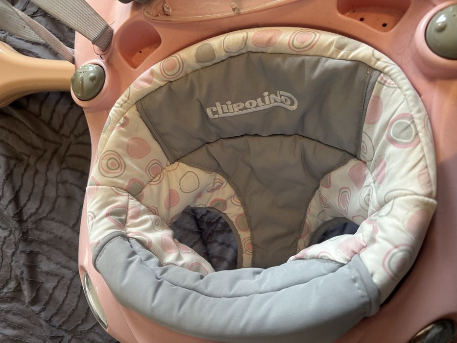 Jumper trambulina bebelusi masinuta roz