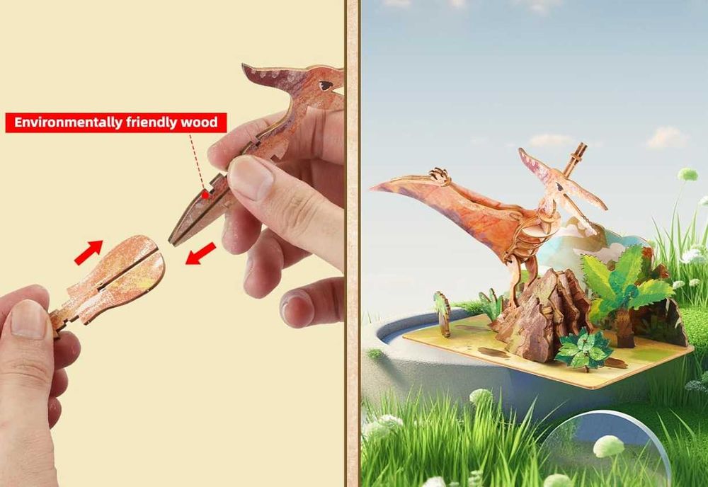 НОВО! Налични Нови Дървени 3D пъзел в 4 модела