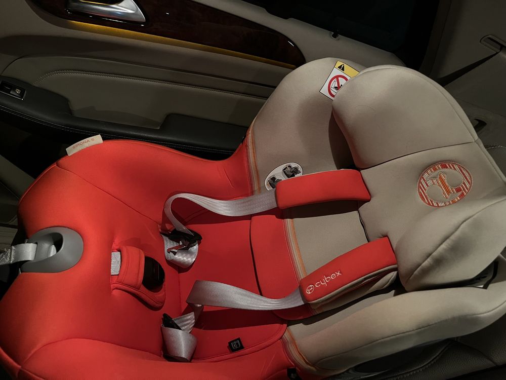 Scaun auto ISOFIX i-Size Cybex Sirona S Autumn Gold, 360 rotativ