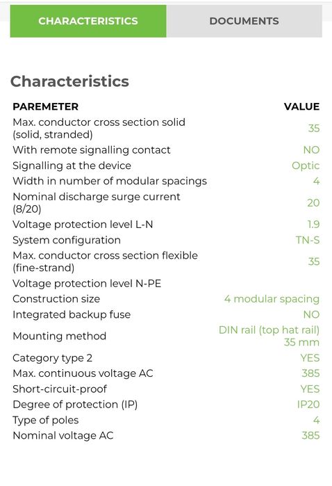 Descărcător supratensiune noark