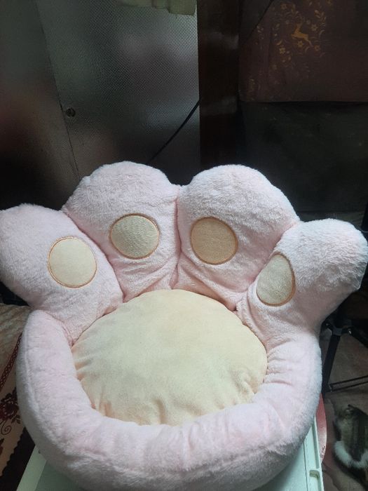 Плюшевое креслоподушка Кошачья лапка