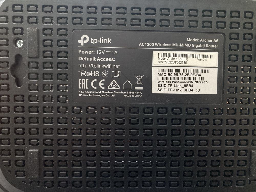 Рутер tp-link Archer A6