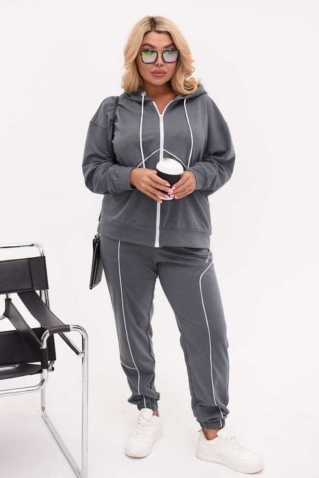 НОВ! Дамски Спортен Костюм, Анцуг! Големи Размери 4XL-5XL и 6XL-7XL