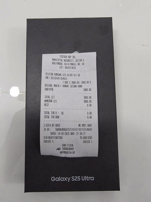 Samsung s25 Ultra 5G Titanium Gray 512Gb NOU Sigilat Acte 2ANI GARANȚI