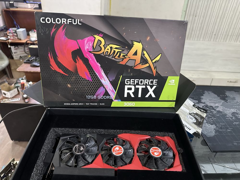 COLORFUL RTX 3060 12gb ddr6 256bit   Holati zor