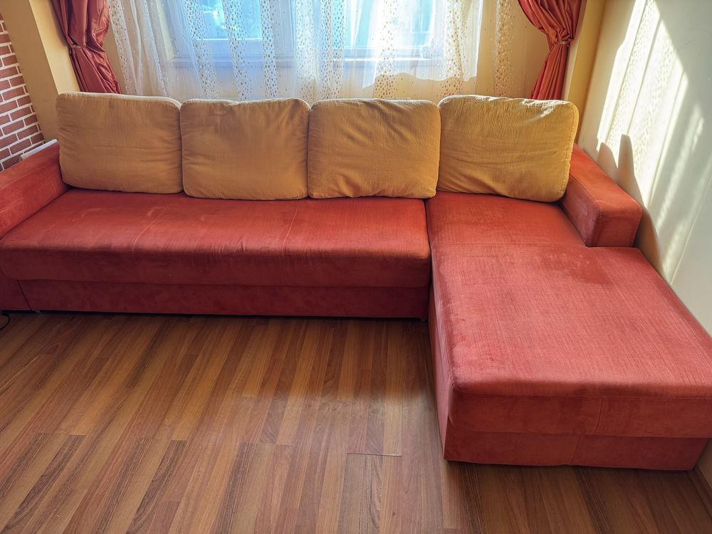 Canapea de colt extensibila Euromobila 4 locuri,