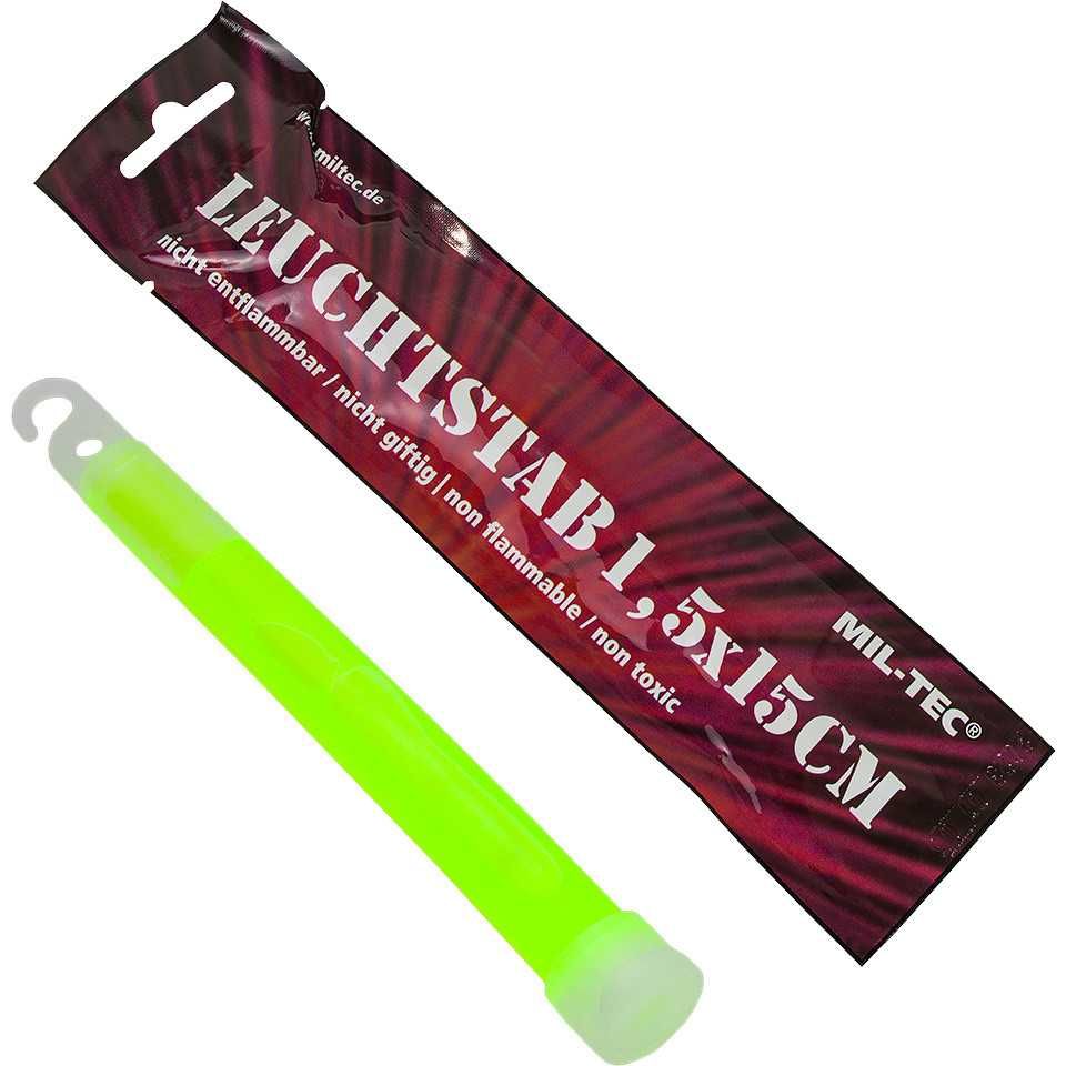 Airsoft Baton Luminos LEUCHTSTAB 15cm Verde Mil-Tec