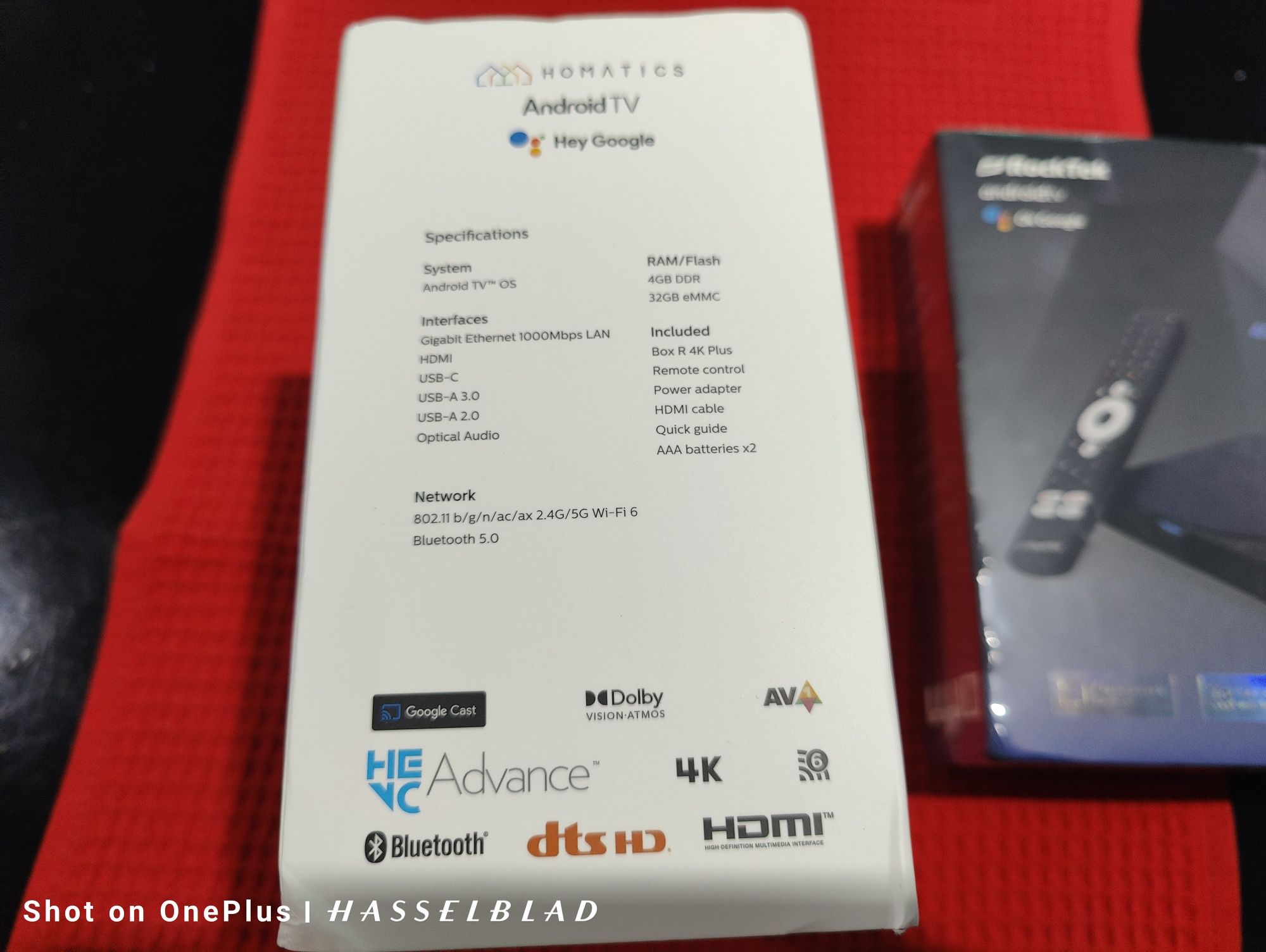Rocktek G2 64GB и Homatics Box R 4K Plus Android TV Box сертифицирани