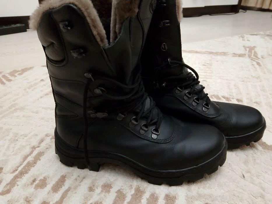 Берцы зимние натуральный мех