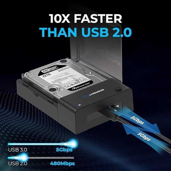 SABRENT Hard disk 3.5, carcasă externă SSD rapidă de 5 Gbps