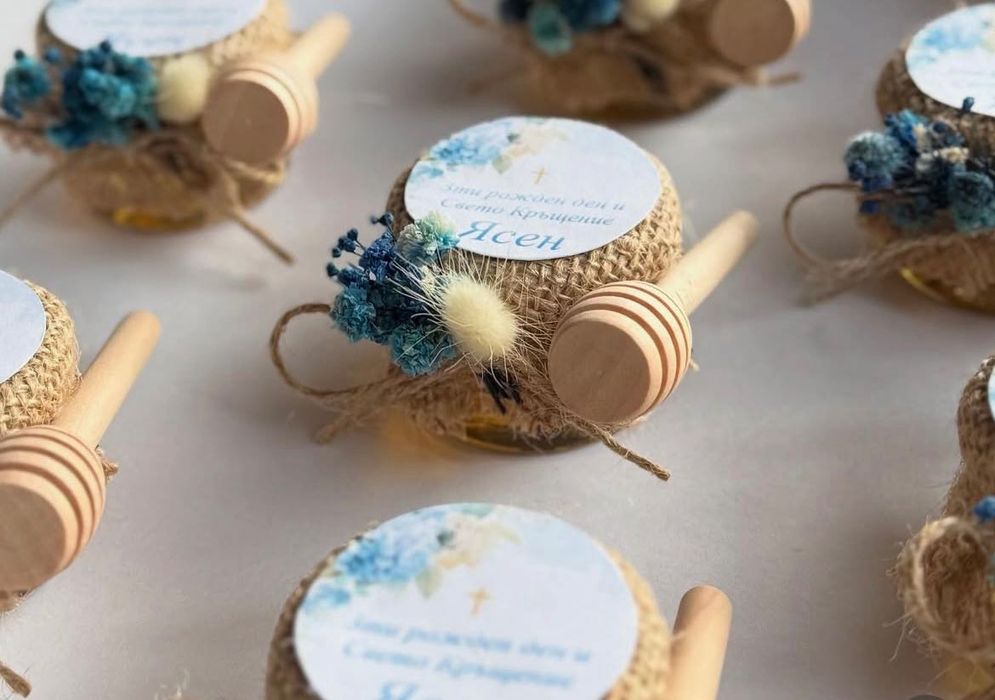 Подаръци за гости- сватба, погача, кръщене, рожден ден, бал