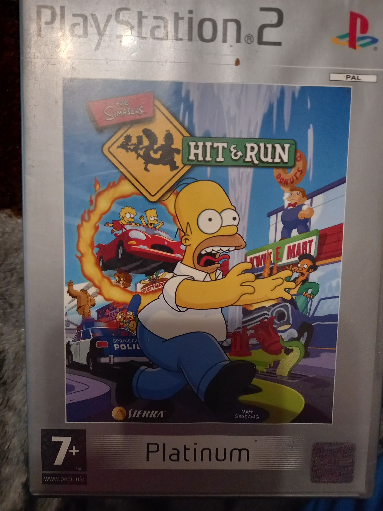 Joc The SIMPSONS hit&run PS2 Platinum edition