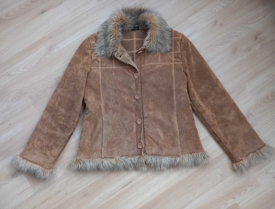 Дамско кожухче от еко кожа