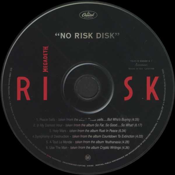 2xCD Megadeth - Risk (1999) 15th Anniversary Edition